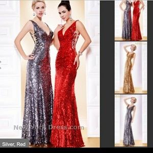 Red Sequin Prom/Special Occasion Dress